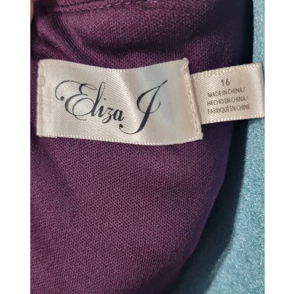 Eliza J Dress Womens Size 16 High Neck Midi Sleeveless Modern Sexy Classic Dress - Picture 7 of 8